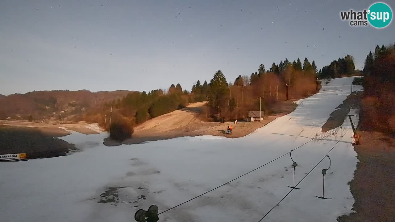 Webcam Smučišče Senožeta – Station de ski à Srednja Vas près de Bohinj