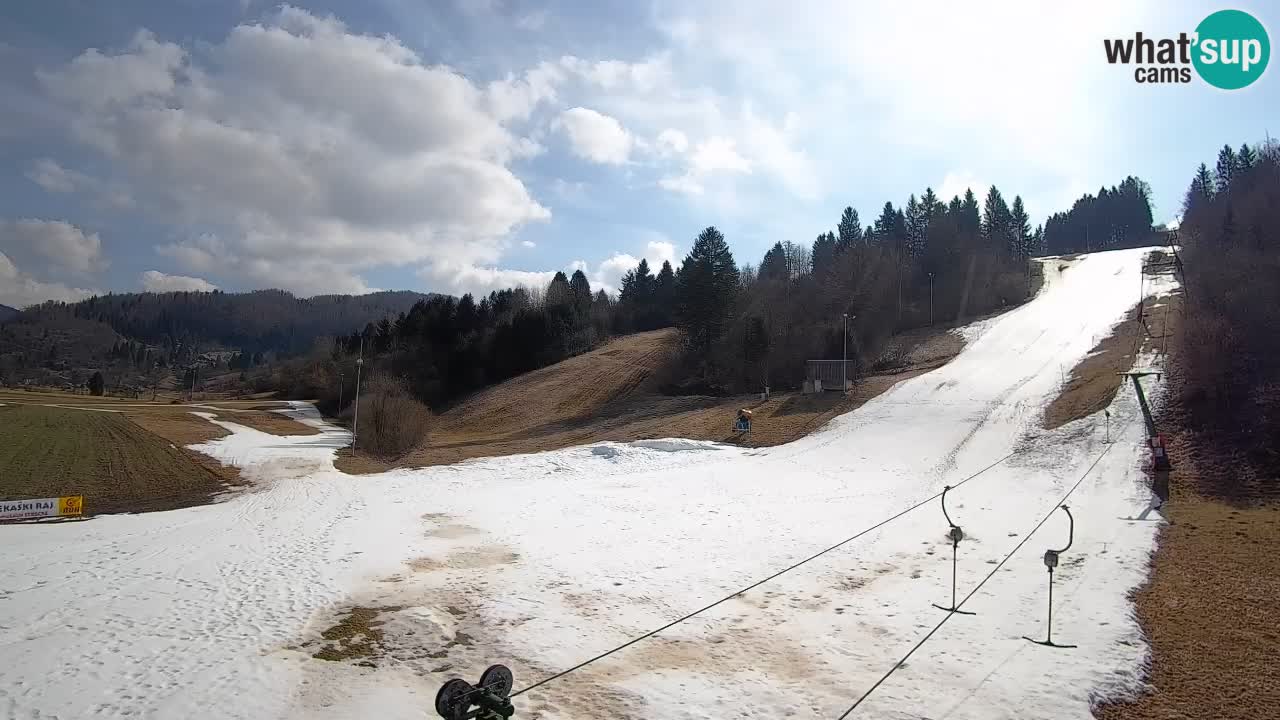 Cámara web Smučišče Senožeta – Estación de esquí en Srednja Vas cerca de Bohinj