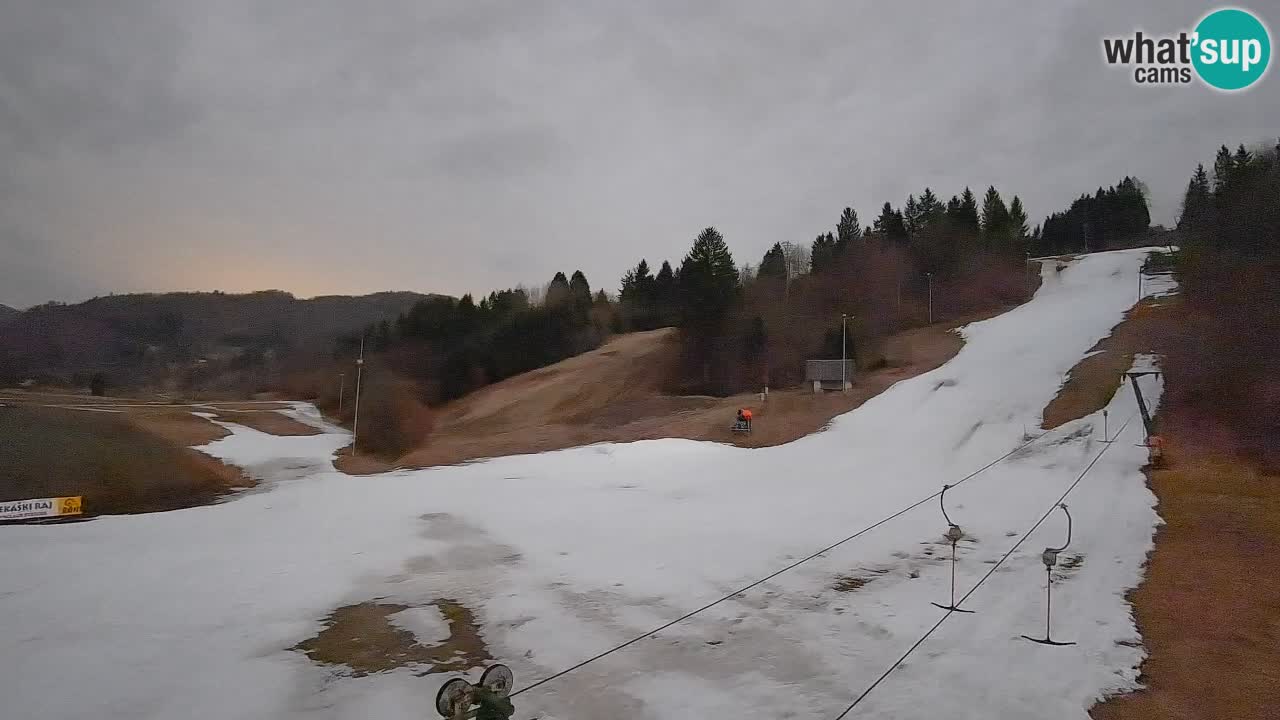 Cámara web Smučišče Senožeta – Estación de esquí en Srednja Vas cerca de Bohinj