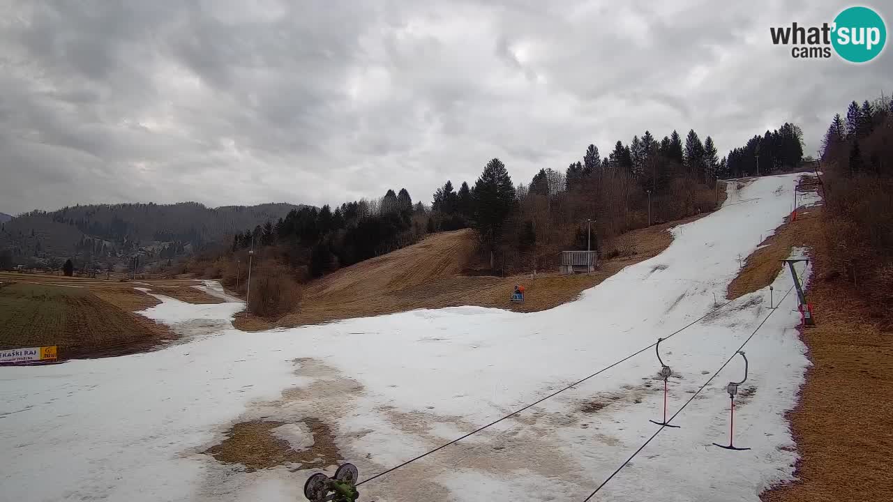 Webcam Smučišče Senožeta – Station de ski à Srednja Vas près de Bohinj