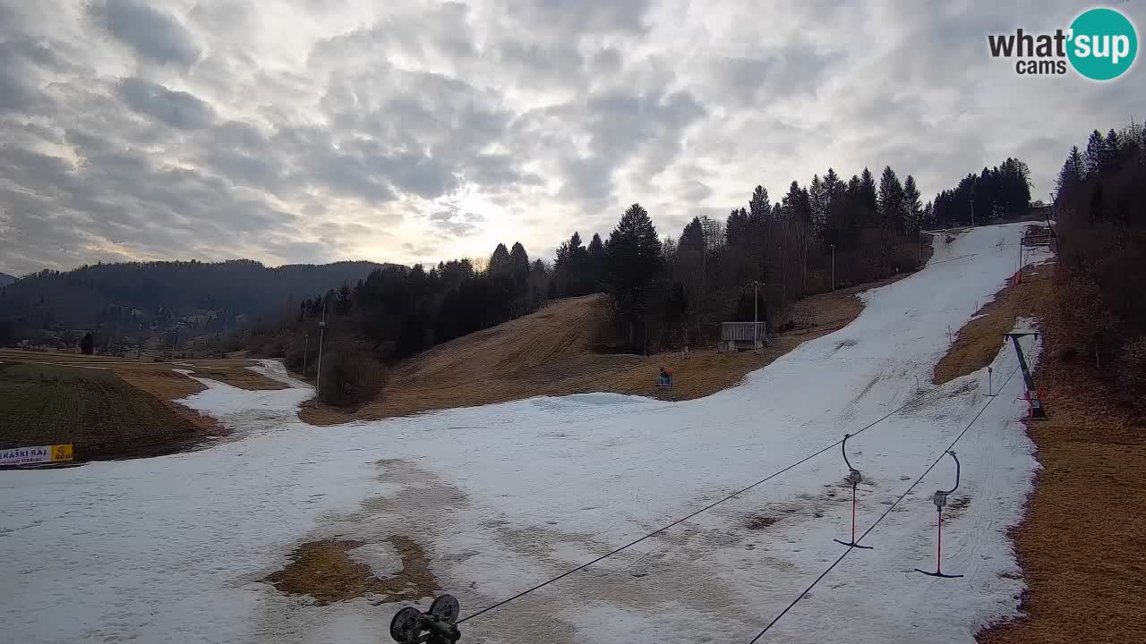 Webcam Smučišče Senožeta – Station de ski à Srednja Vas près de Bohinj