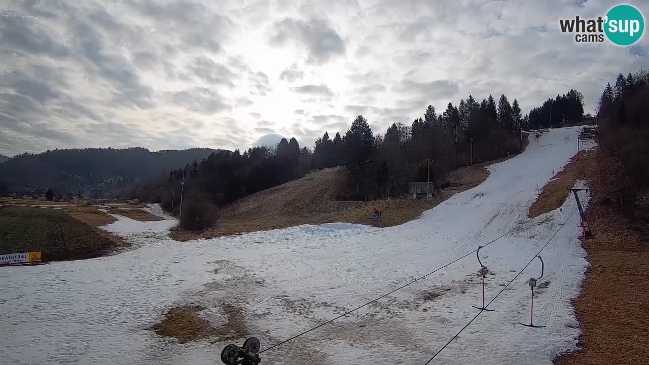 Web kamera Smučišče Senožeta – Skijalište u Srednjoj Vasi kod Bohinja