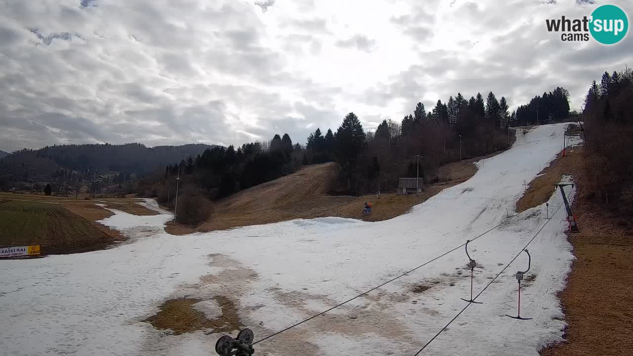 Webcam Smučišče Senožeta – Station de ski à Srednja Vas près de Bohinj