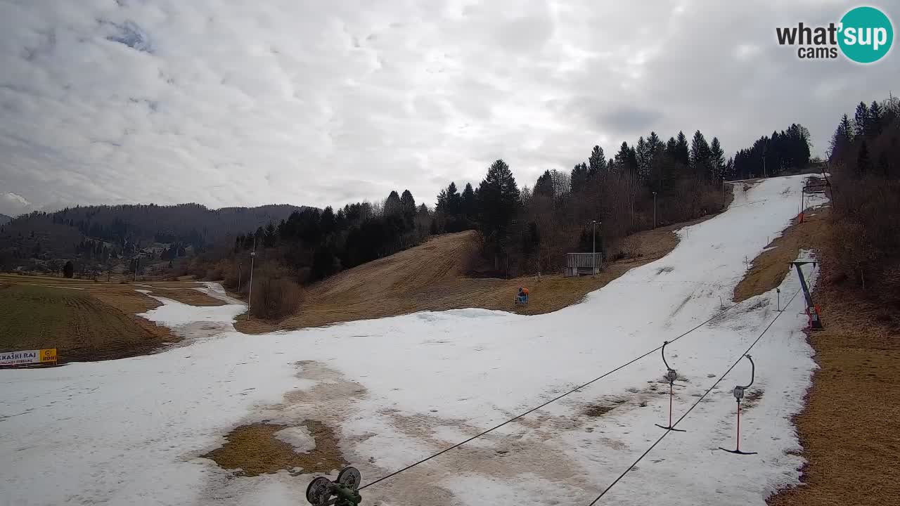 Webcam Smučišče Senožeta – Station de ski à Srednja Vas près de Bohinj