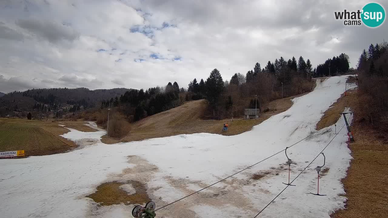 Webcam Smučišče Senožeta – Stazione sciistica a Srednja Vas vicino Bohinj