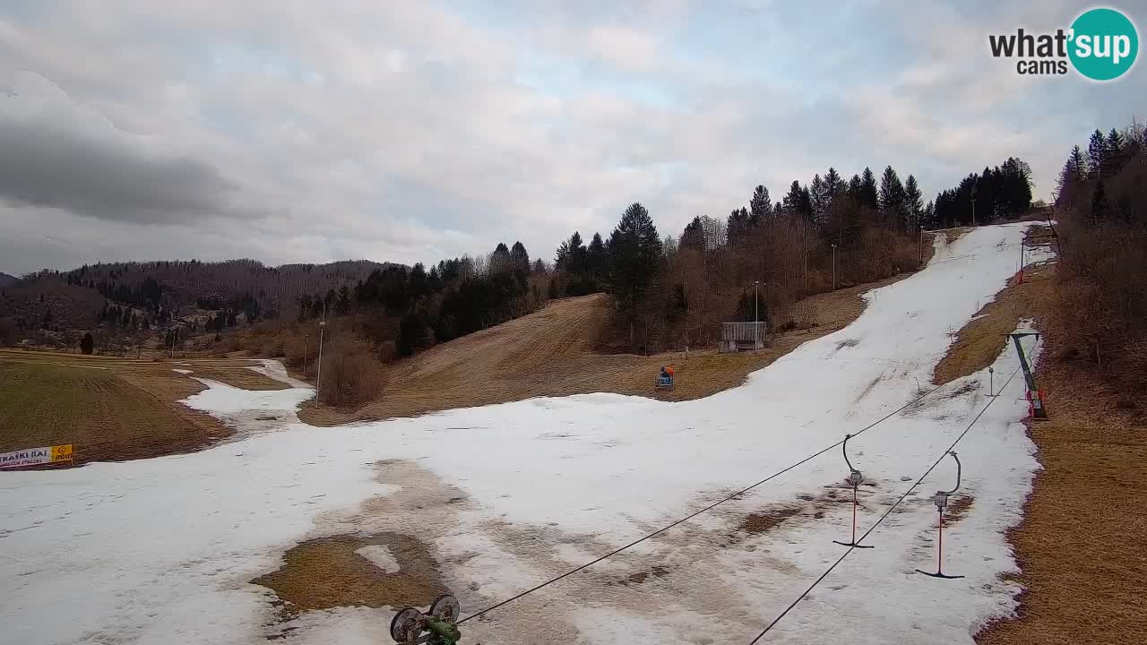 Webcam Smučišče Senožeta – Station de ski à Srednja Vas près de Bohinj