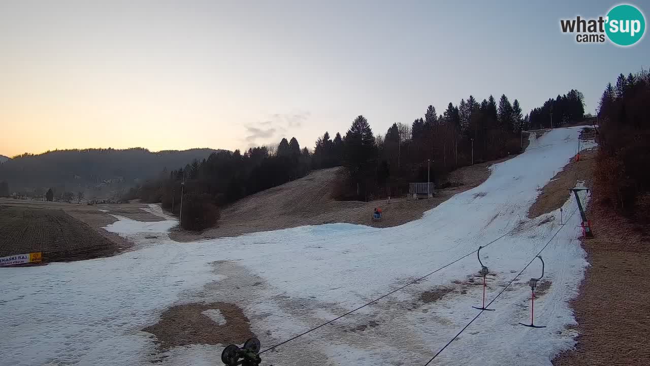 Cámara web Smučišče Senožeta – Estación de esquí en Srednja Vas cerca de Bohinj