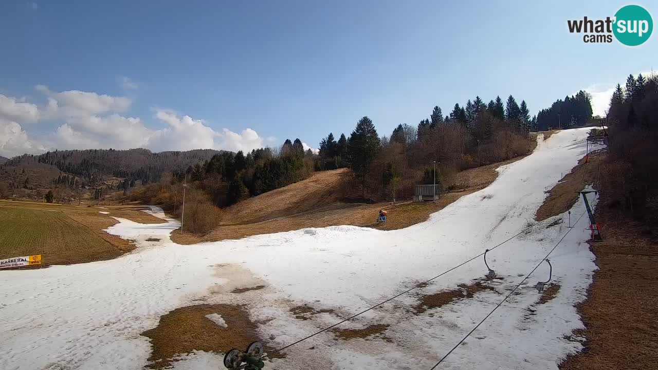 Cámara web Smučišče Senožeta – Estación de esquí en Srednja Vas cerca de Bohinj