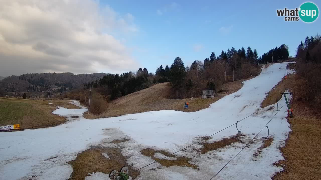 Cámara web Smučišče Senožeta – Estación de esquí en Srednja Vas cerca de Bohinj