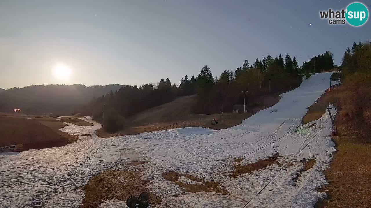 Cámara web Smučišče Senožeta – Estación de esquí en Srednja Vas cerca de Bohinj