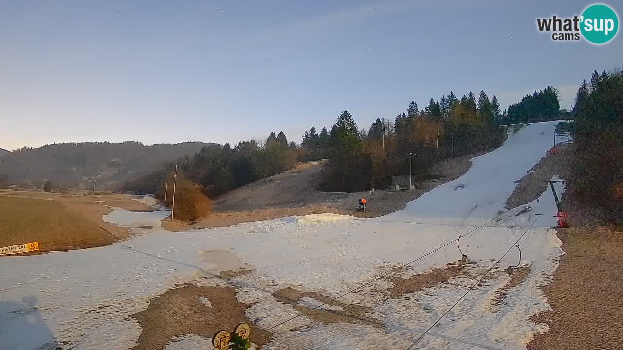 Cámara web Smučišče Senožeta – Estación de esquí en Srednja Vas cerca de Bohinj