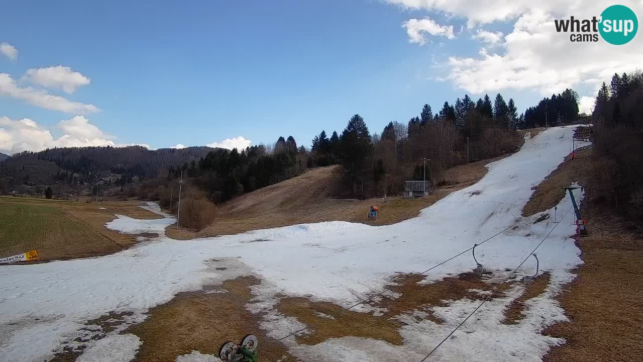 Webcam Smučišče Senožeta – Skigebiet in Srednja Vas bei Bohinj