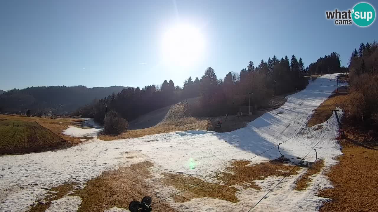 Cámara web Smučišče Senožeta – Estación de esquí en Srednja Vas cerca de Bohinj