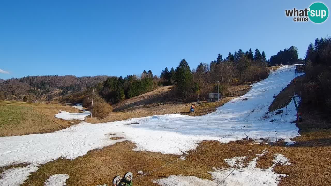 Webcam Smučišče Senožeta – Station de ski à Srednja Vas près de Bohinj