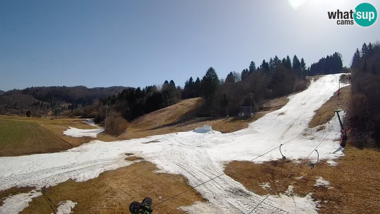 Webcam Smučišče Senožeta – Station de ski à Srednja Vas près de Bohinj