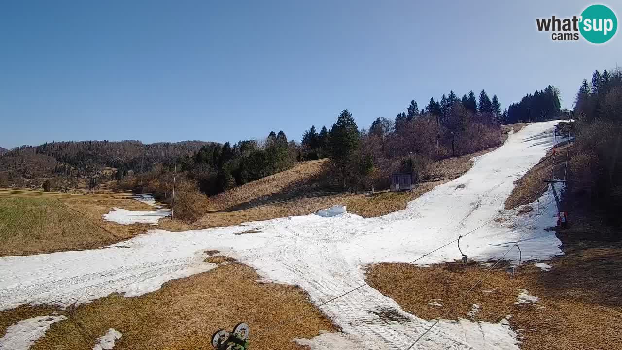 Cámara web Smučišče Senožeta – Estación de esquí en Srednja Vas cerca de Bohinj
