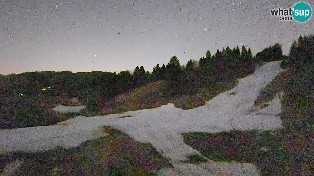 Webcam Smučišče Senožeta – Skigebiet in Srednja Vas bei Bohinj