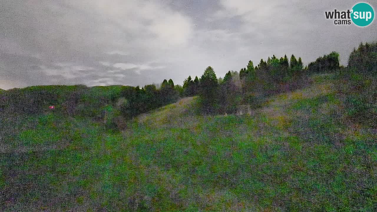 Webcam Smučišče Senožeta – Skigebiet in Srednja Vas bei Bohinj