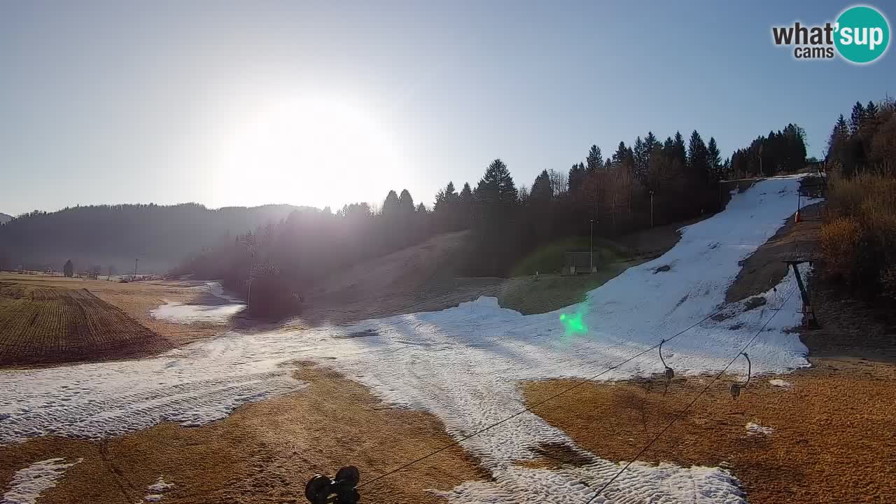 Cámara web Smučišče Senožeta – Estación de esquí en Srednja Vas cerca de Bohinj