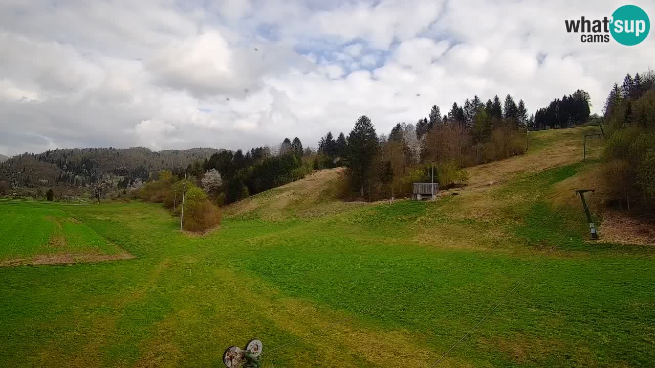 Webcam Smučišče Senožeta – Skigebiet in Srednja Vas bei Bohinj
