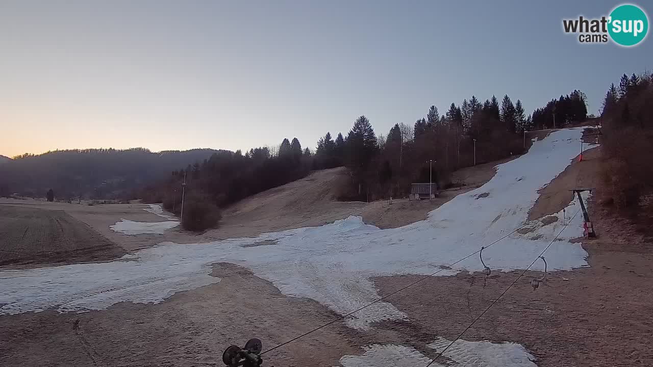 Webcam Smučišče Senožeta – Station de ski à Srednja Vas près de Bohinj