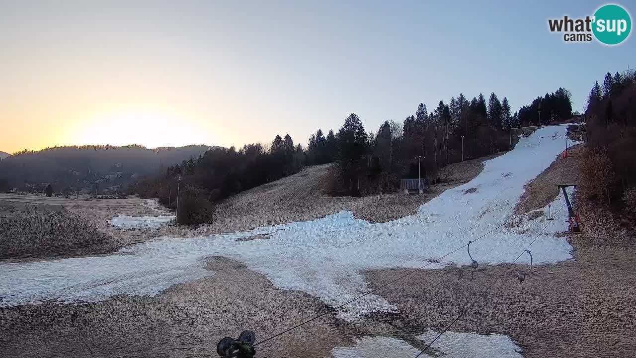 Cámara web Smučišče Senožeta – Estación de esquí en Srednja Vas cerca de Bohinj