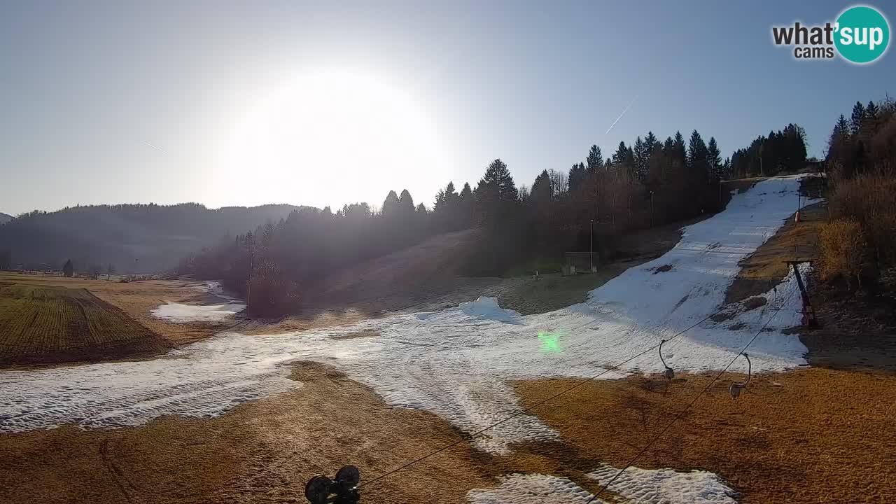 Webcam Smučišče Senožeta – Station de ski à Srednja Vas près de Bohinj