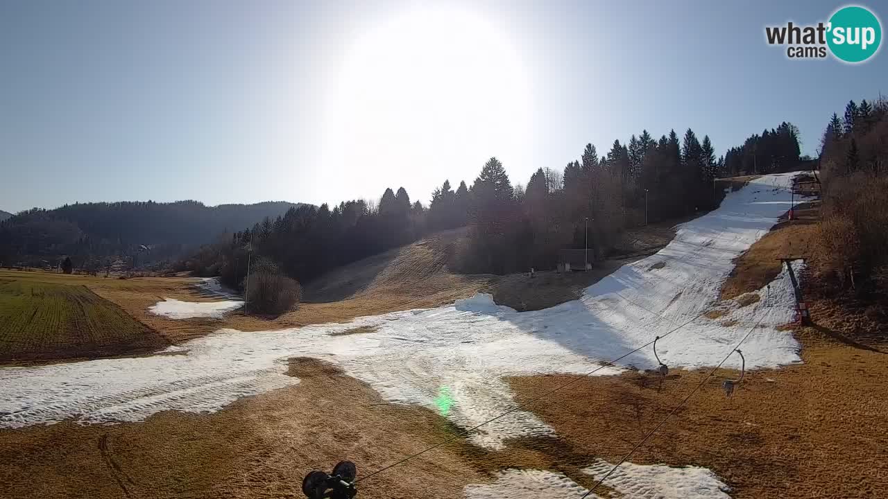Cámara web Smučišče Senožeta – Estación de esquí en Srednja Vas cerca de Bohinj