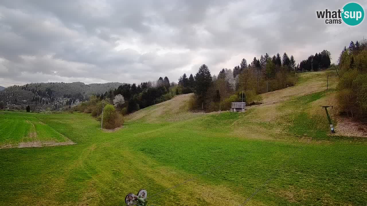 Webcam Smučišče Senožeta – Skigebiet in Srednja Vas bei Bohinj