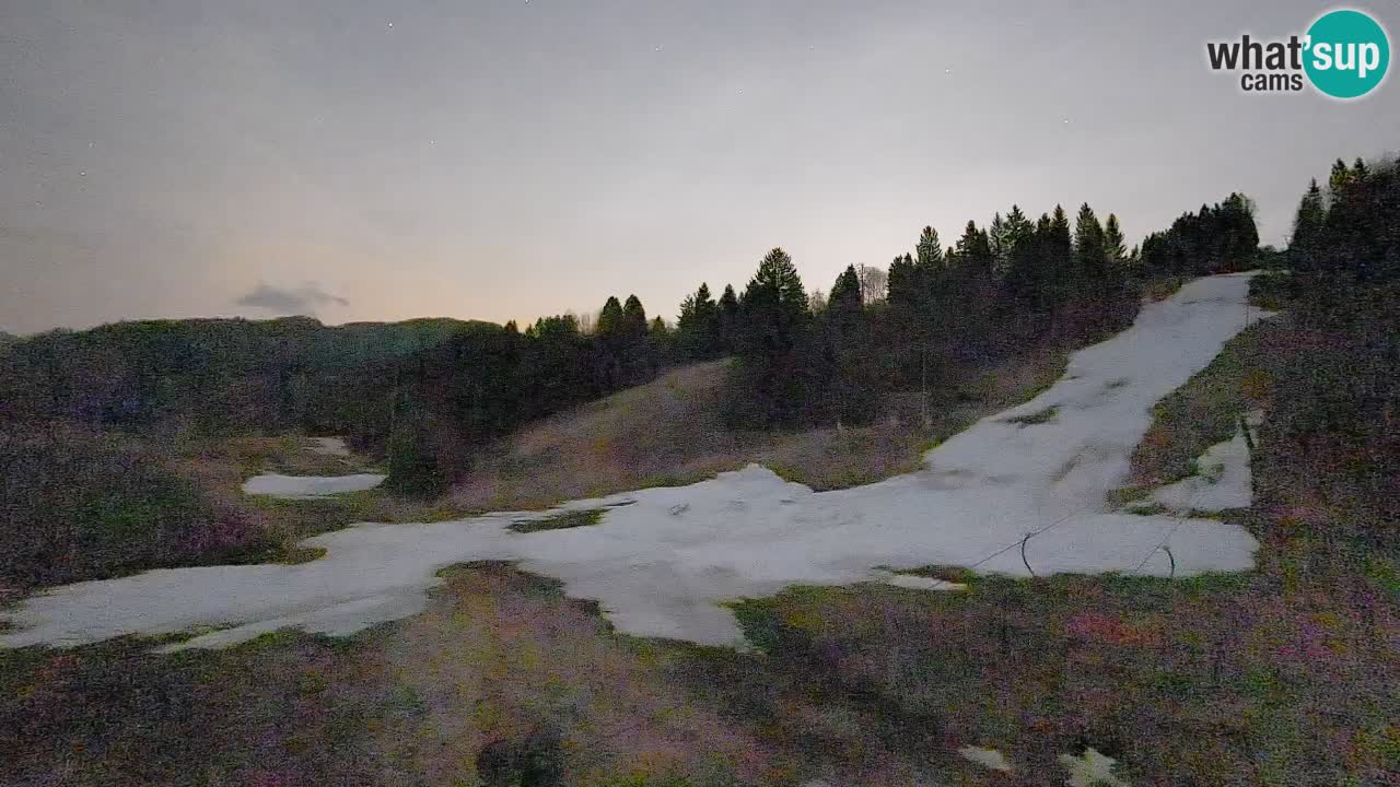Webcam Smučišče Senožeta – Skigebiet in Srednja Vas bei Bohinj