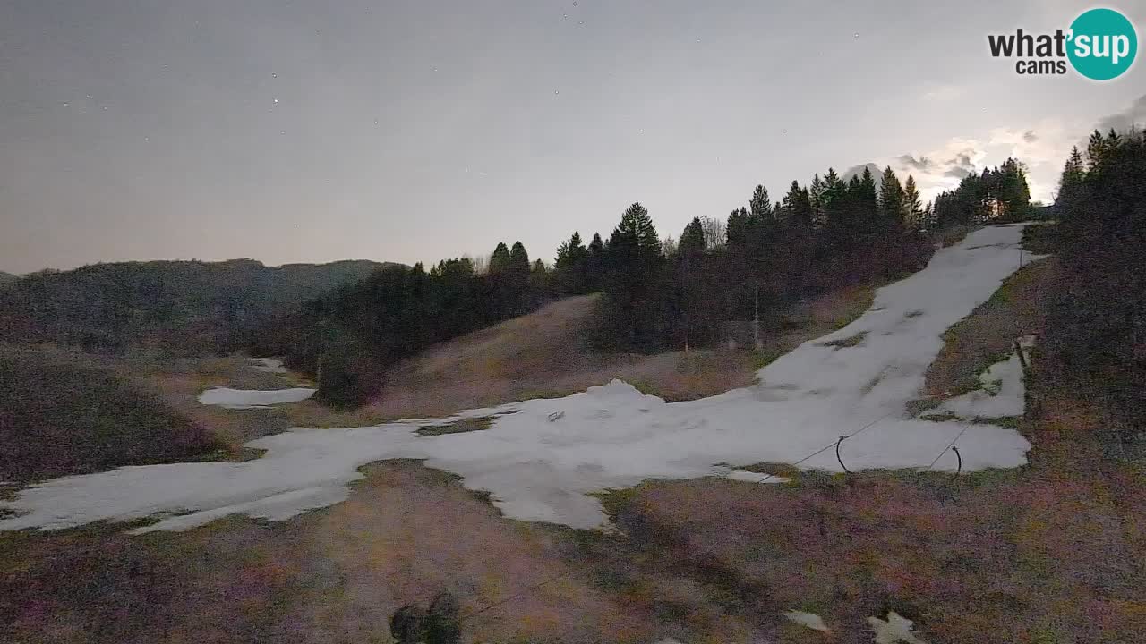 Webcam Smučišče Senožeta – Skigebiet in Srednja Vas bei Bohinj