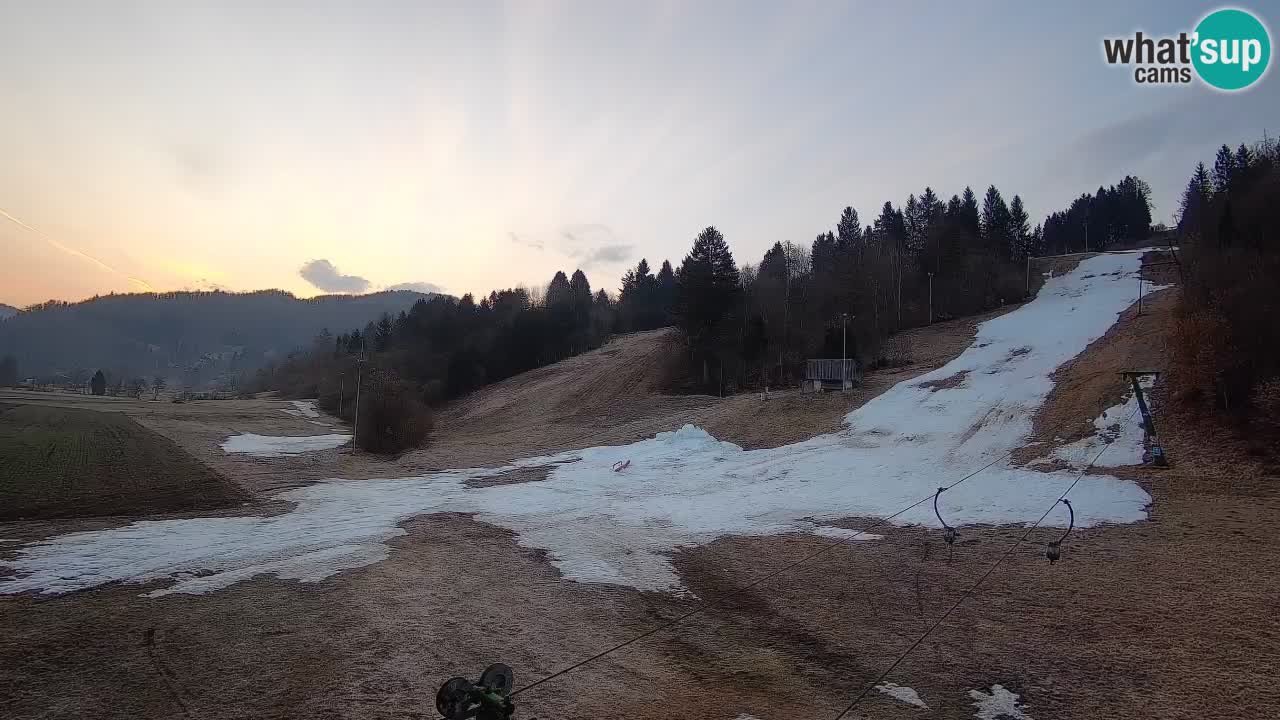 Webcam Smučišče Senožeta – Station de ski à Srednja Vas près de Bohinj