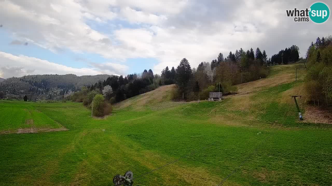 Cámara web Smučišče Senožeta – Estación de esquí en Srednja Vas cerca de Bohinj