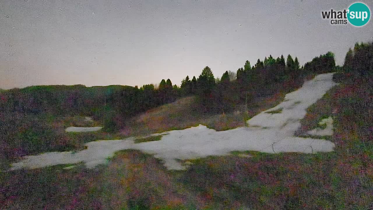 Webcam Smučišče Senožeta – Skigebiet in Srednja Vas bei Bohinj