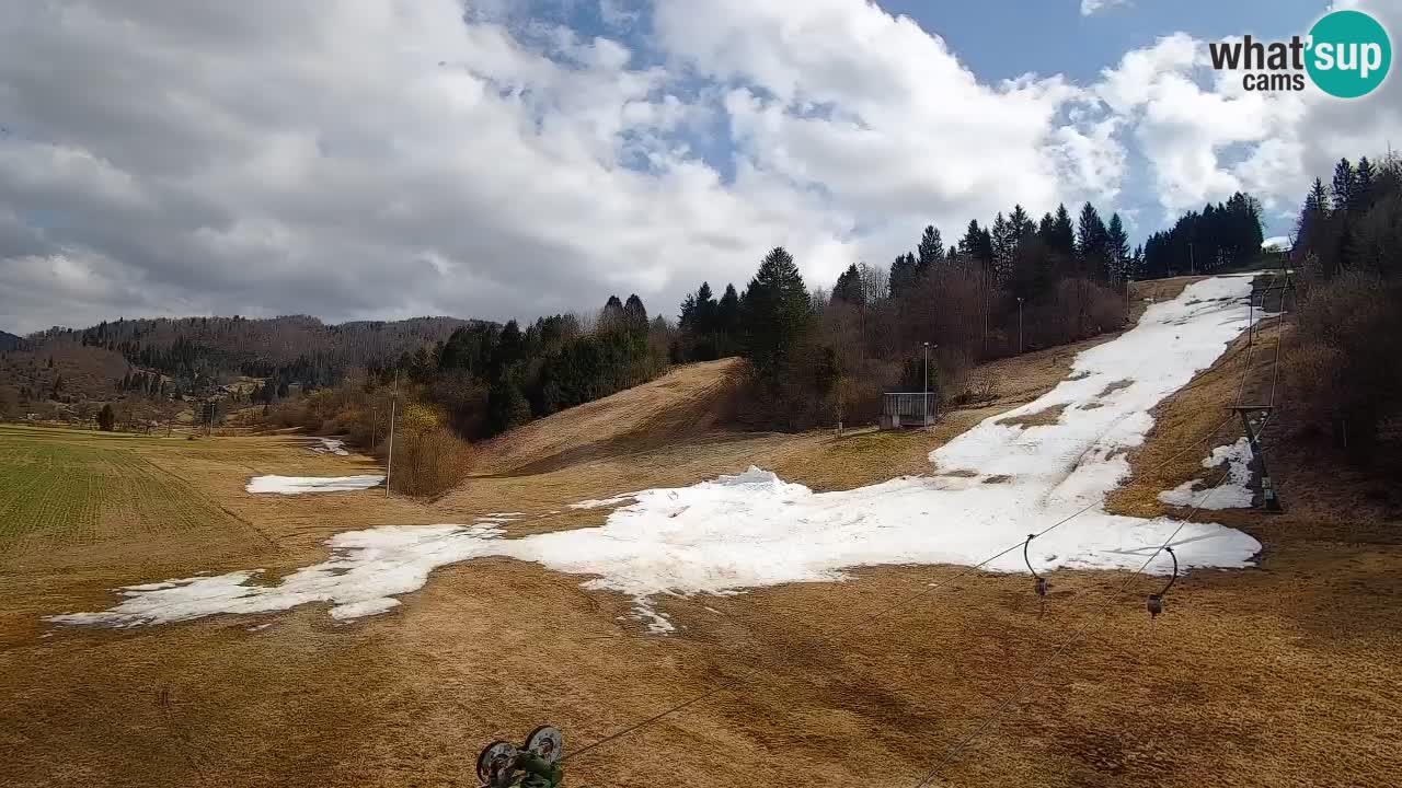 Cámara web Smučišče Senožeta – Estación de esquí en Srednja Vas cerca de Bohinj