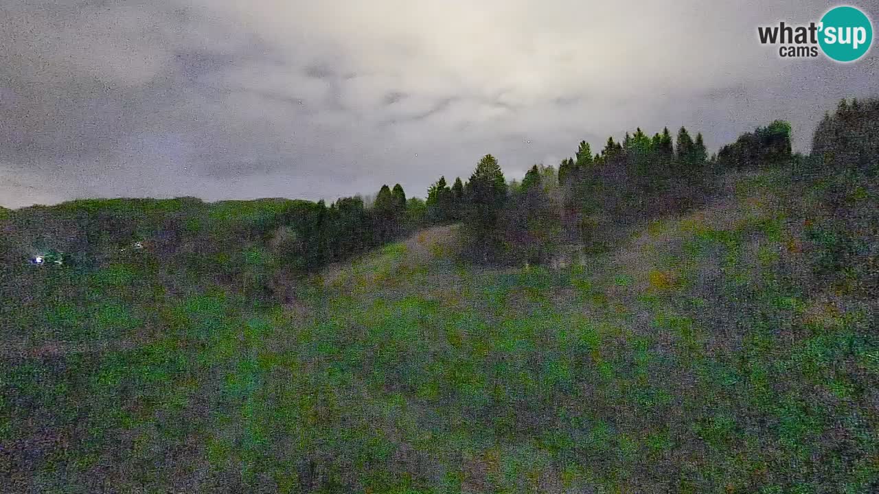 Webcam Smučišče Senožeta – Skigebiet in Srednja Vas bei Bohinj