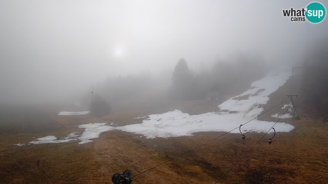 Webcam Smučišče Senožeta – Skigebiet in Srednja Vas bei Bohinj