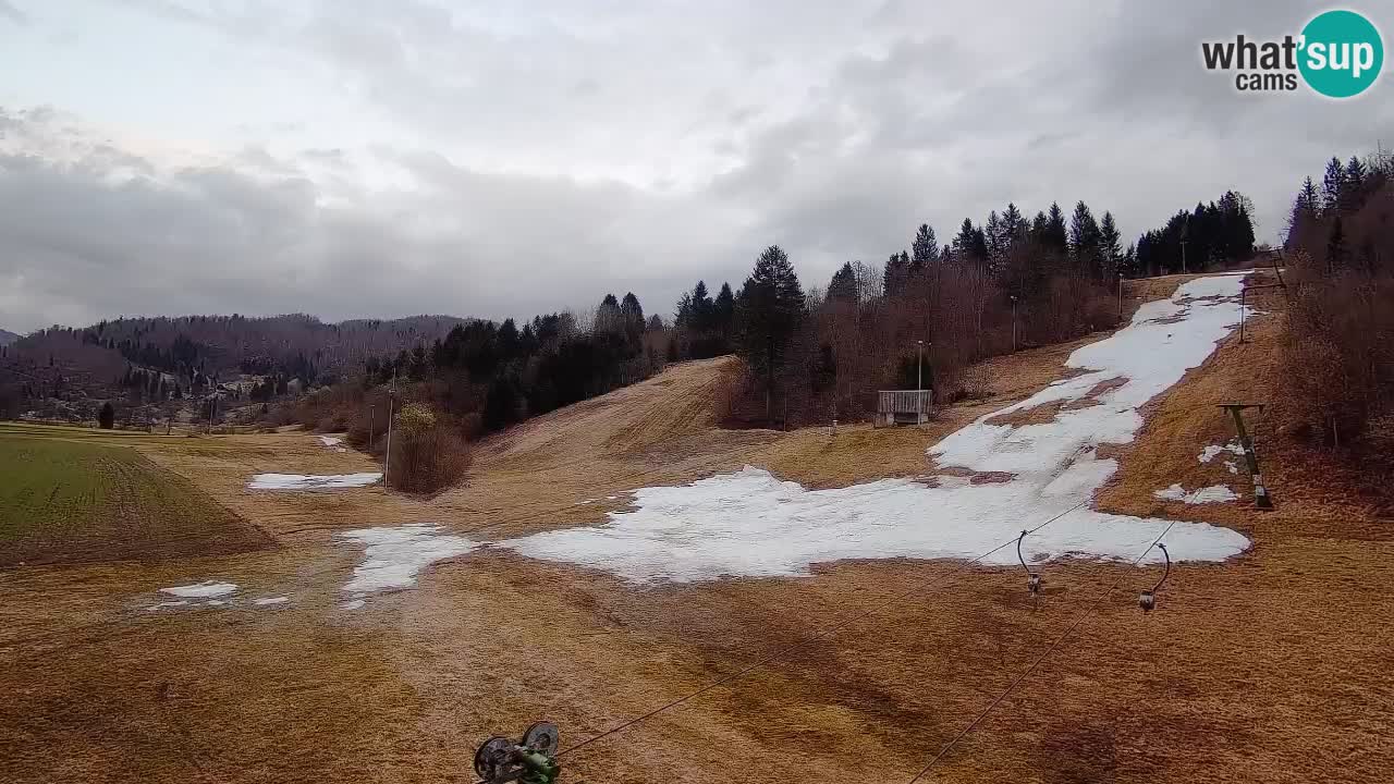 Cámara web Smučišče Senožeta – Estación de esquí en Srednja Vas cerca de Bohinj