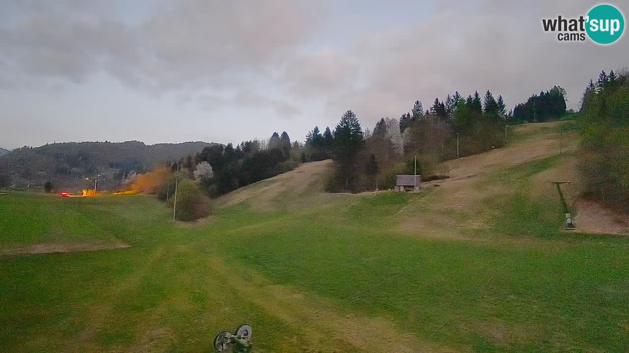 Cámara web Smučišče Senožeta – Estación de esquí en Srednja Vas cerca de Bohinj