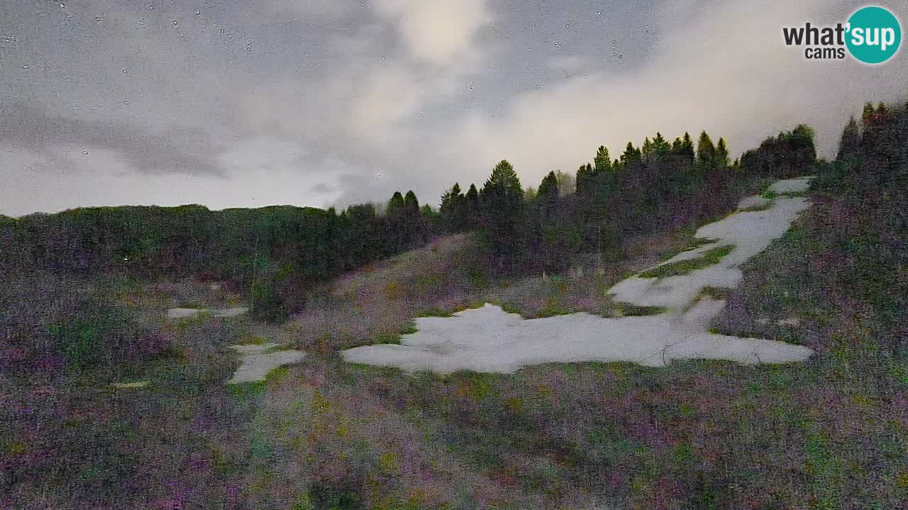 Webcam Smučišče Senožeta – Skigebiet in Srednja Vas bei Bohinj