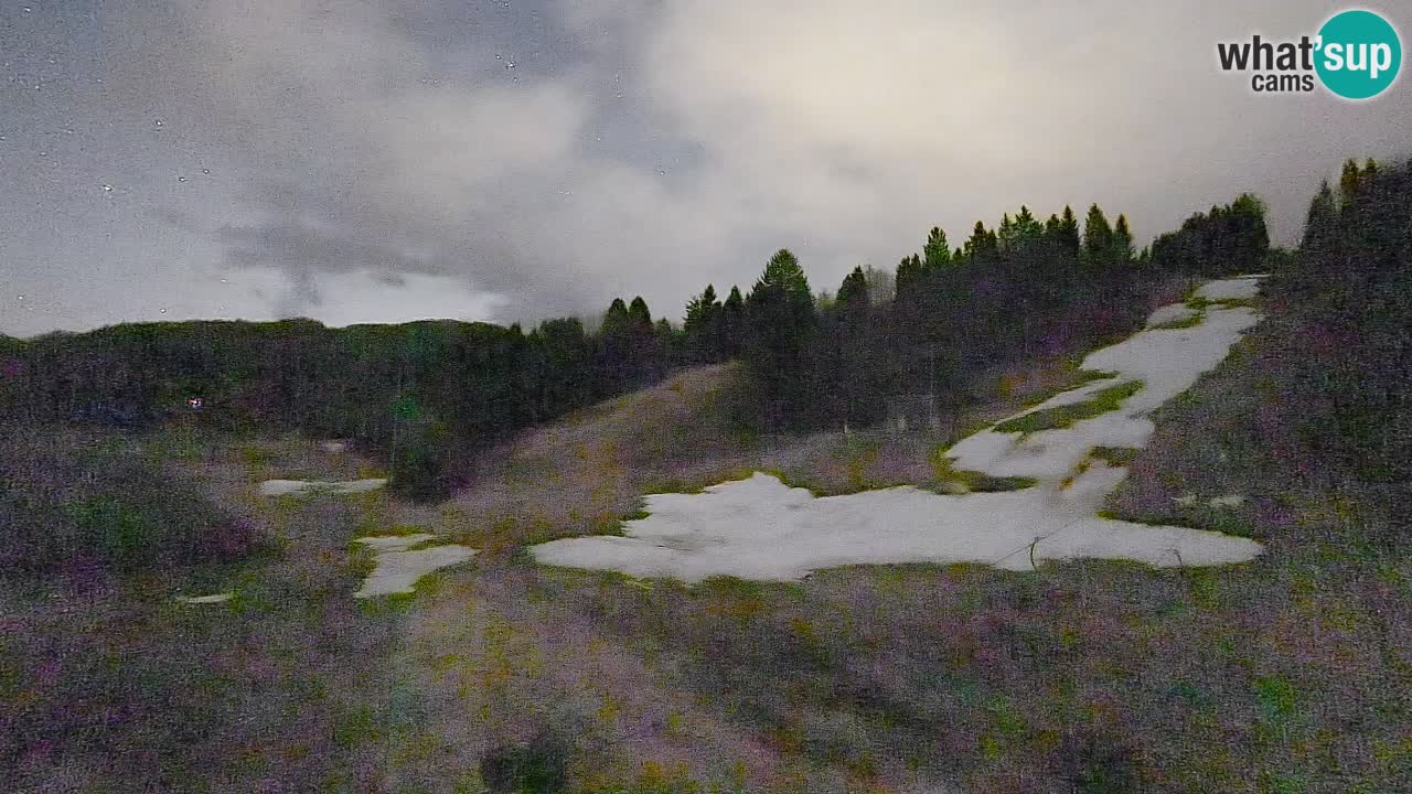 Webcam Smučišče Senožeta – Skigebiet in Srednja Vas bei Bohinj