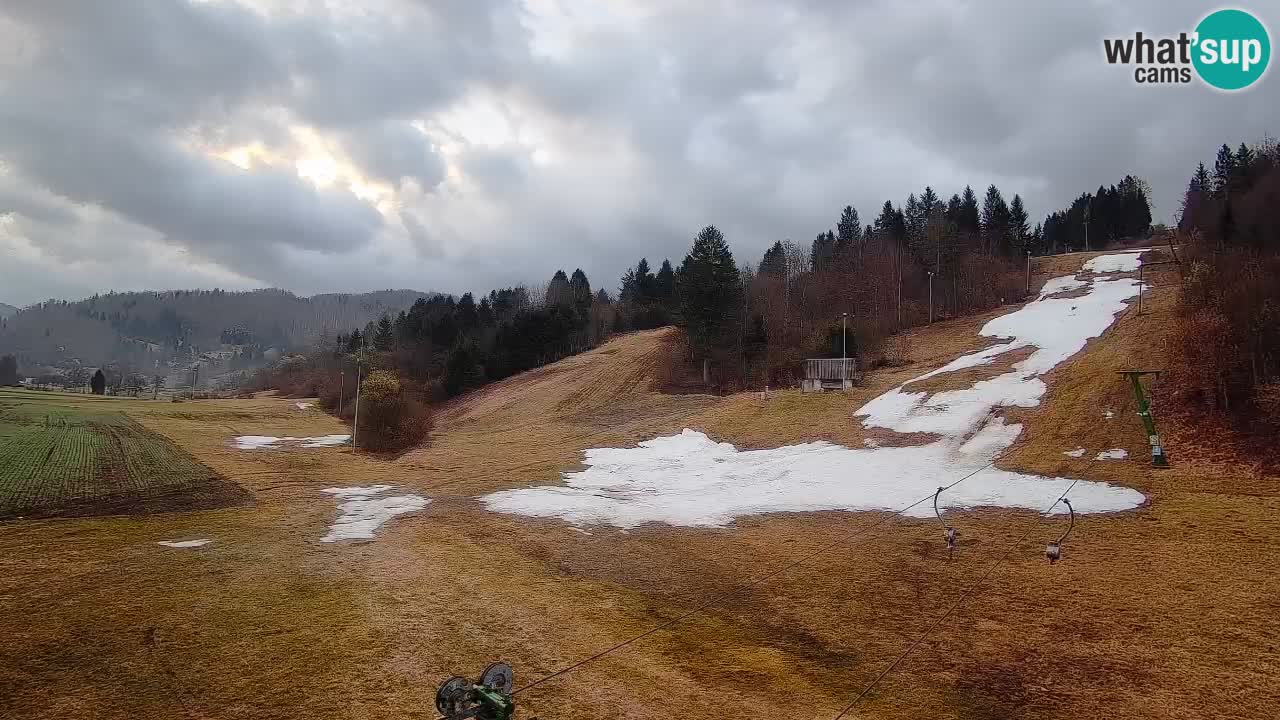 Webcam Smučišče Senožeta – Station de ski à Srednja Vas près de Bohinj