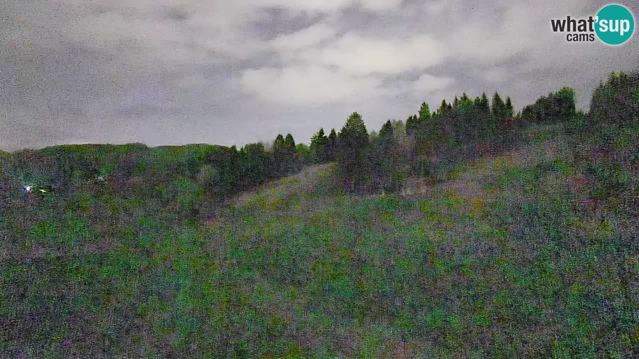 Webcam Smučišče Senožeta – Skigebiet in Srednja Vas bei Bohinj