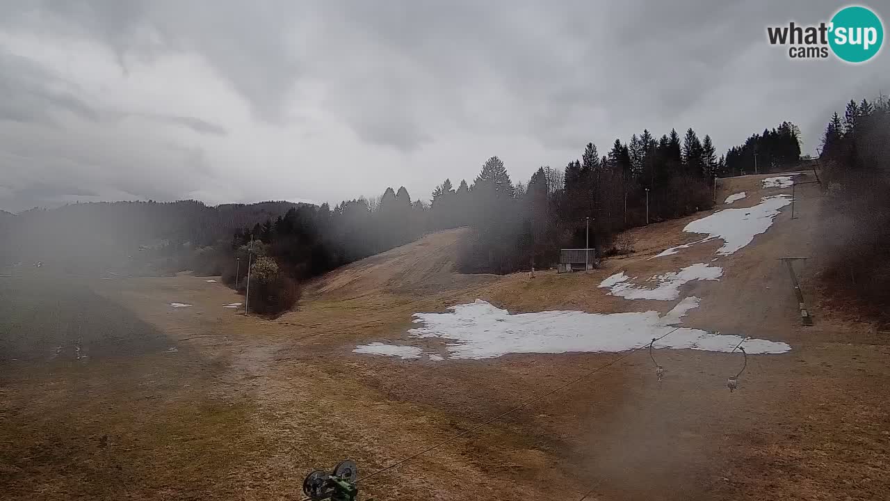 Webcam Smučišče Senožeta – Skigebiet in Srednja Vas bei Bohinj