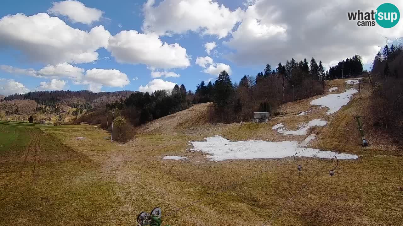Cámara web Smučišče Senožeta – Estación de esquí en Srednja Vas cerca de Bohinj