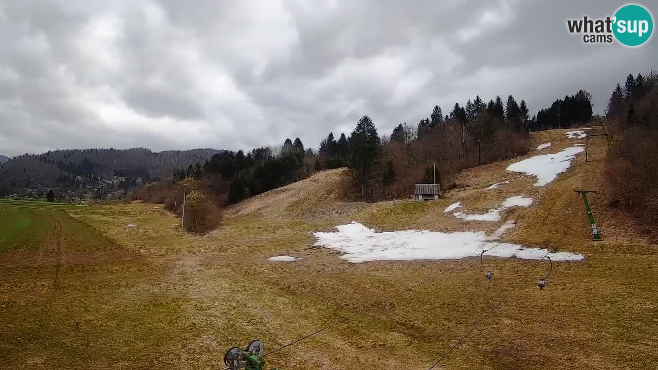 Cámara web Smučišče Senožeta – Estación de esquí en Srednja Vas cerca de Bohinj