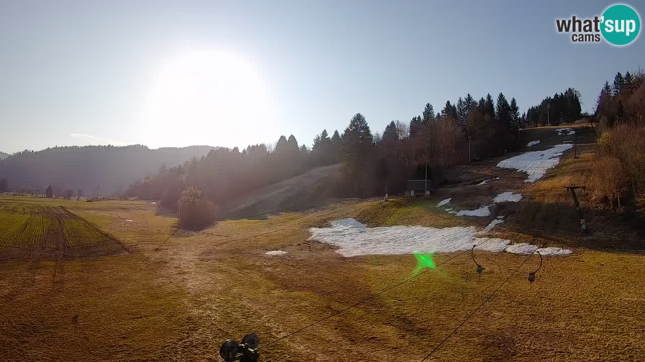 Cámara web Smučišče Senožeta – Estación de esquí en Srednja Vas cerca de Bohinj