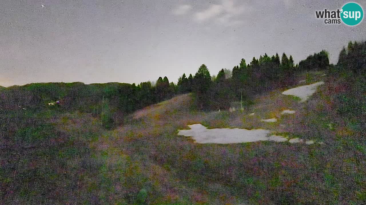 Webcam Smučišče Senožeta – Skigebiet in Srednja Vas bei Bohinj