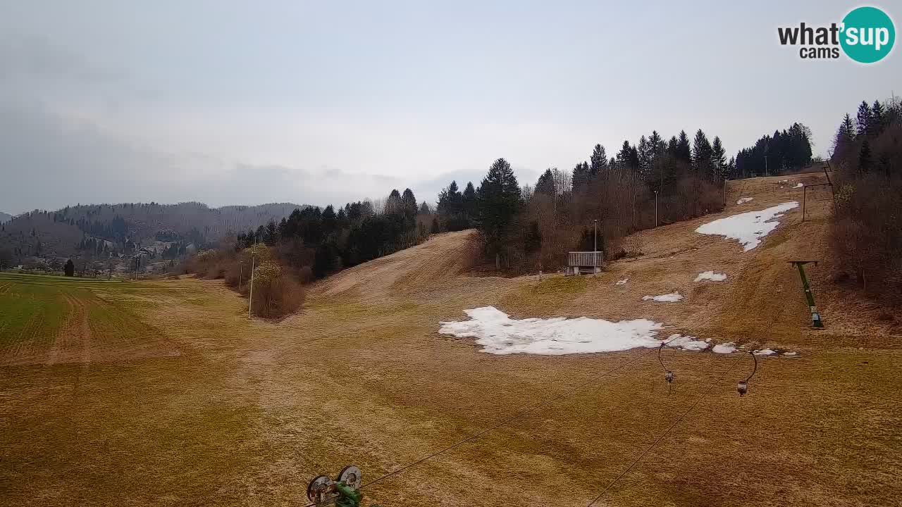 Webcam Smučišče Senožeta – Skigebiet in Srednja Vas bei Bohinj