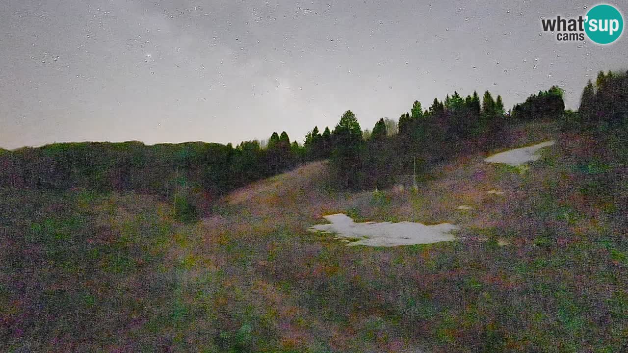 Webcam Smučišče Senožeta – Skigebiet in Srednja Vas bei Bohinj